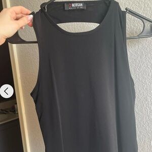 Morgan de Toi Black Tank Top